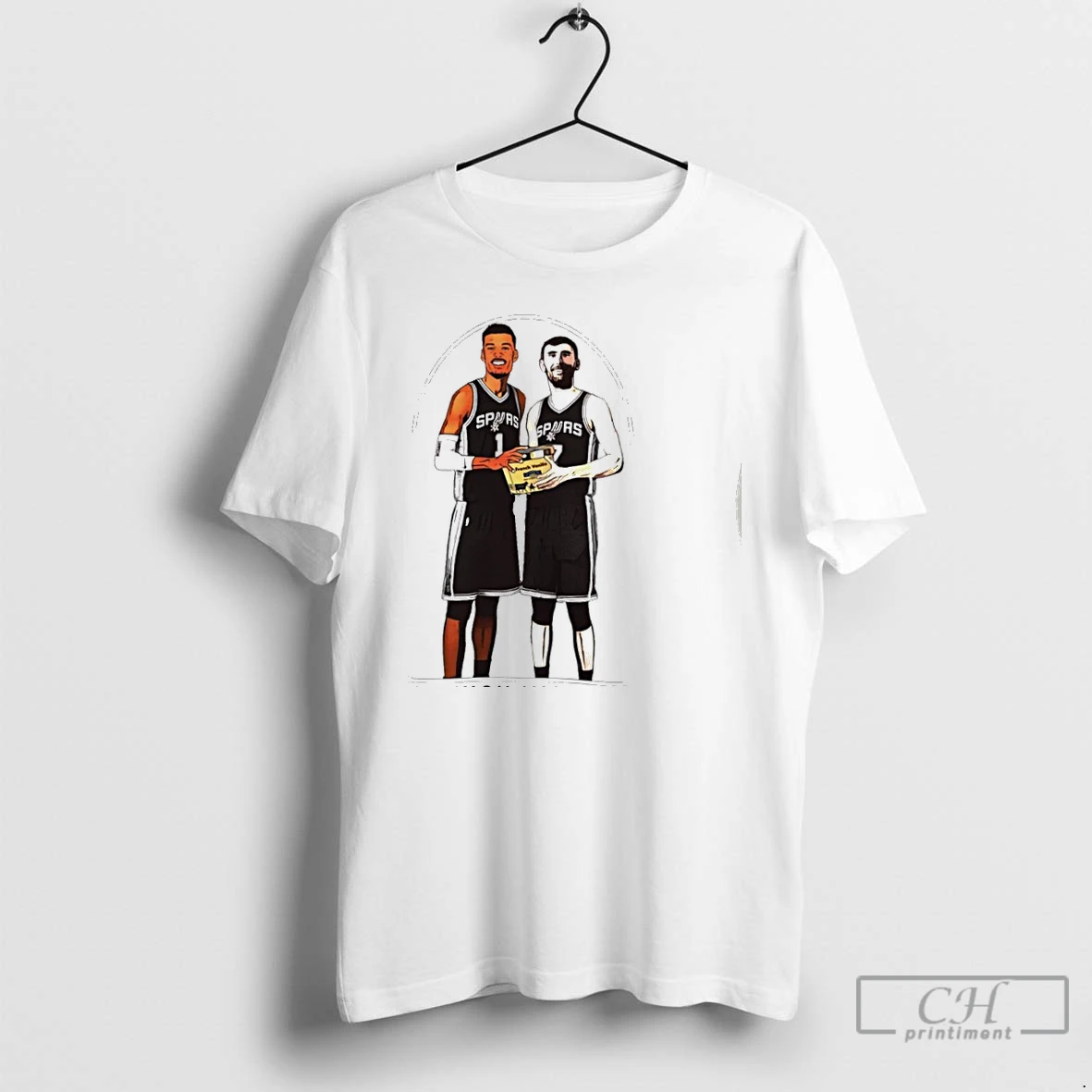 Classic Luke Kornet And French Vanilla Nba San Antonio Spurs Cartoon T Shirts Hoodie