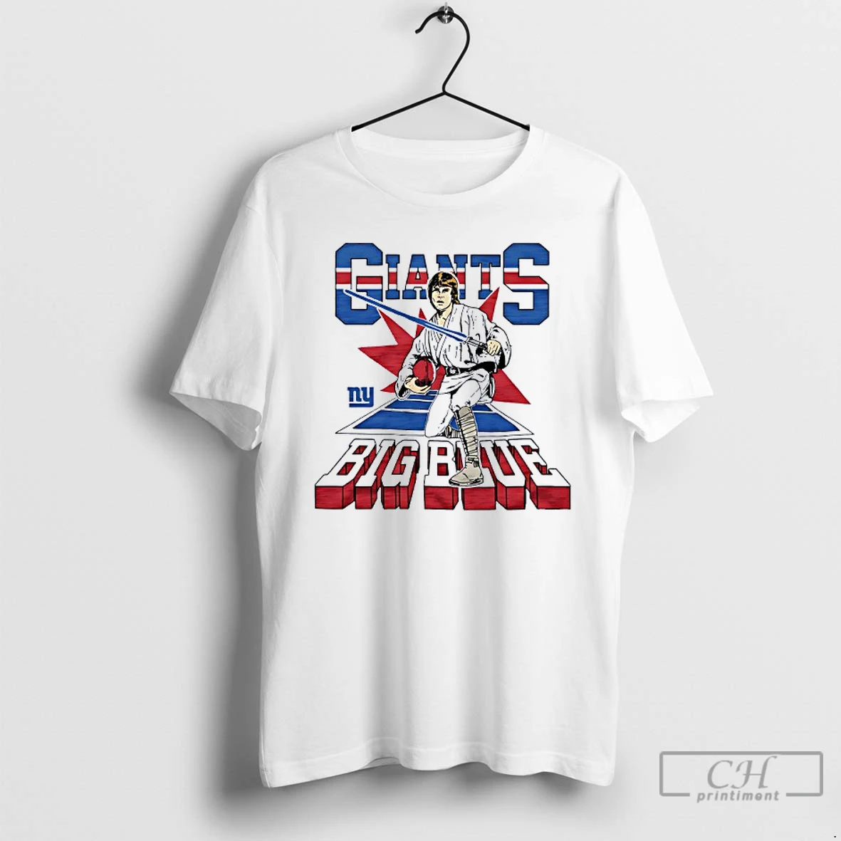 Classic Luke Skywalker X New York Giants Big Blue Ny T Shirts Hoodie