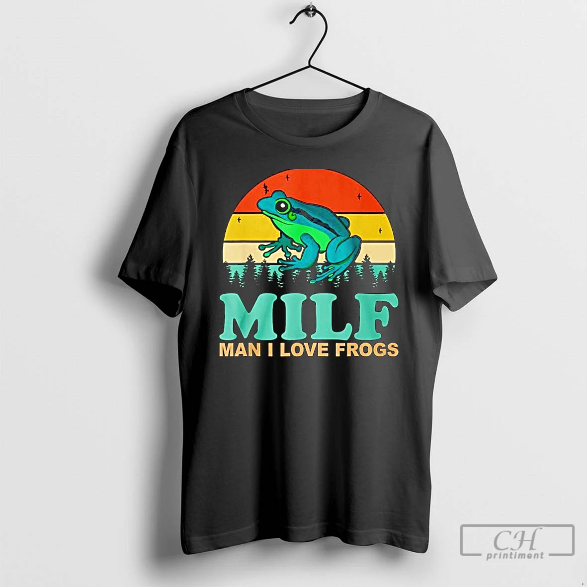Classic Milf Man I Love Frogs Vintage T Shirts Hoodie