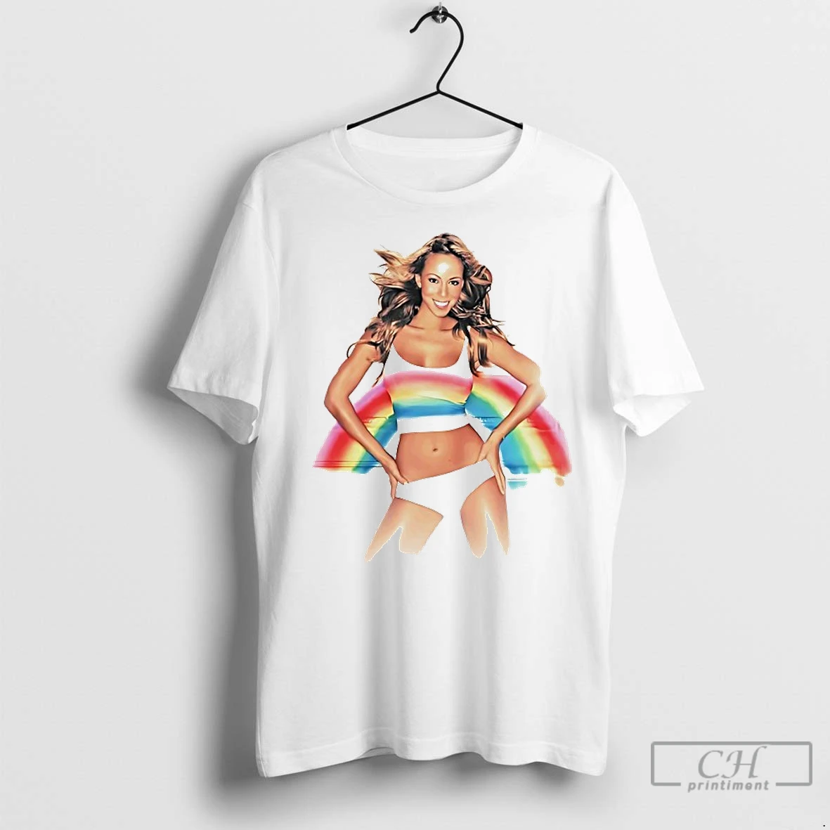 Classic Mariah Carey Rainbow Album T Shirt