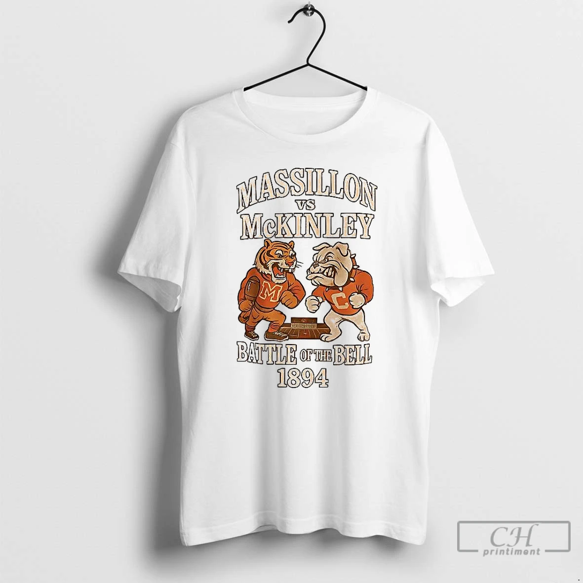 Classic Massillon Vs Mckinley Battle Of The Bell 1894 T Shirts Hoodie