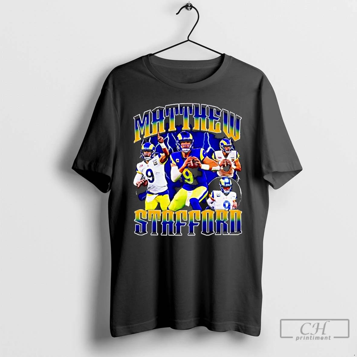 Classic Matthew Stafford 9 Los Angeles Rams Nfl Graphic Ornaments T Shirts Hoodie