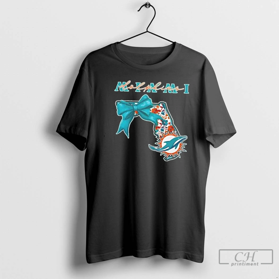 Classic Miami Dolphins Nfl Cozy State Bow 2025 T Shirts Hoodie