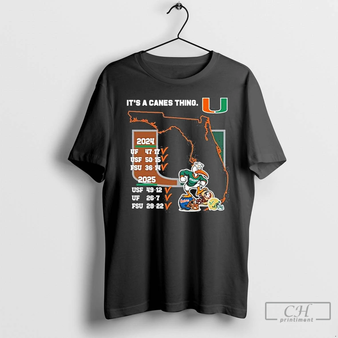 Classic Miami Hurricanes Back 2 Back State Champs Its Canes Thing T Shirts Hoodie