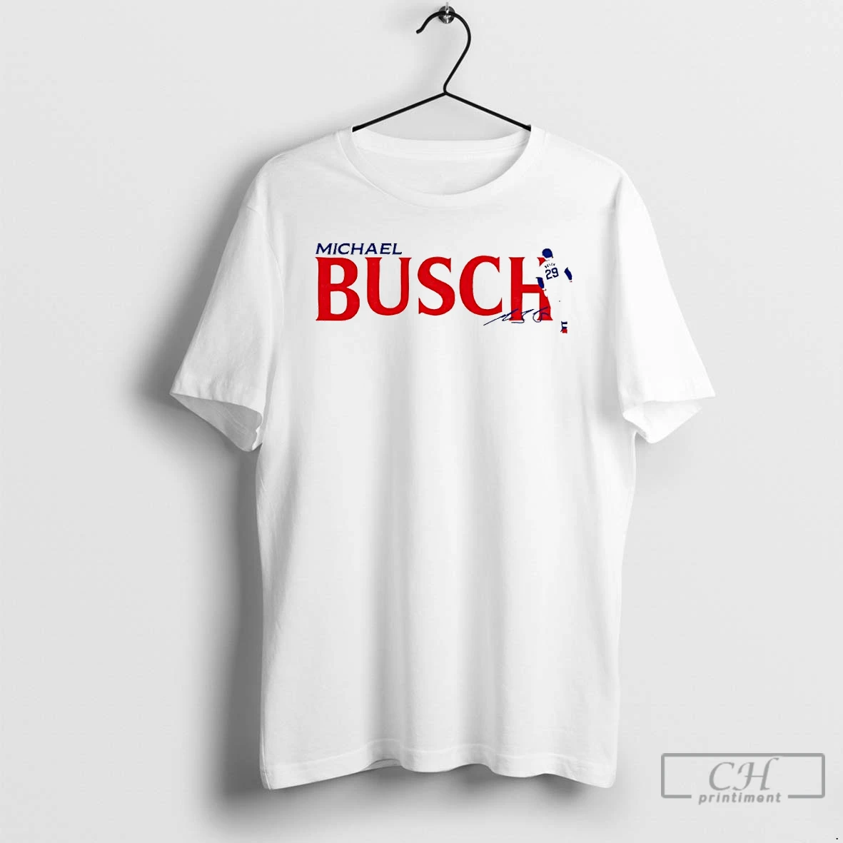 Classic Michael Busch 29 Chicago Cubs Baseball T Shirts Hoodie