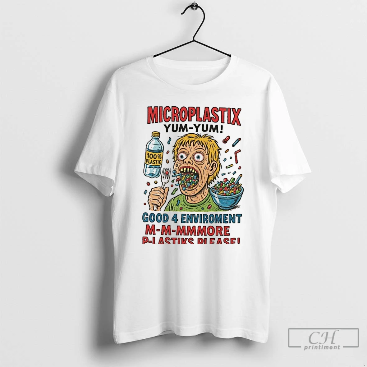 Classic Microplastix Yum Yum Good 4 Enviroment M M Mmmore P Lastiks Please T Shirts Hoodie
