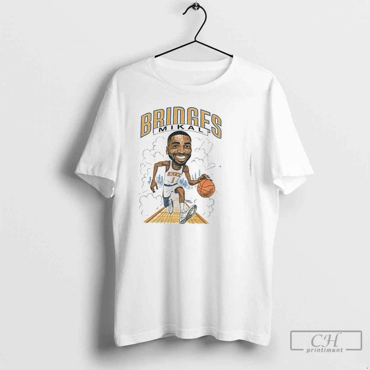Classic Mikal Bridges Nba New York Knicks Caricature T Shirts Hoodie