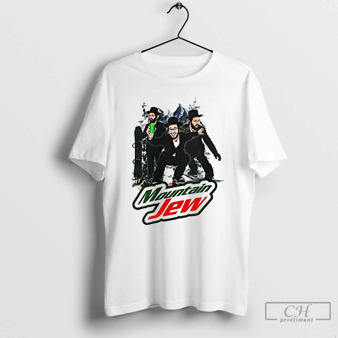 Classic Mountain Jew Dew Skiing Parody T Shirts Hoodie