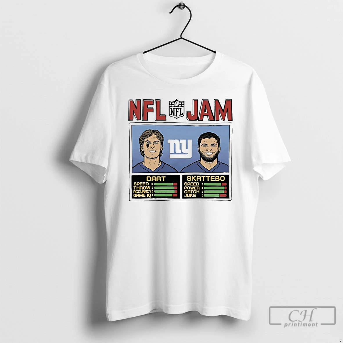 Classic Nfl Jam Cam Skattebo And Jaxson Dart New York Giants T Shirts Hoodie