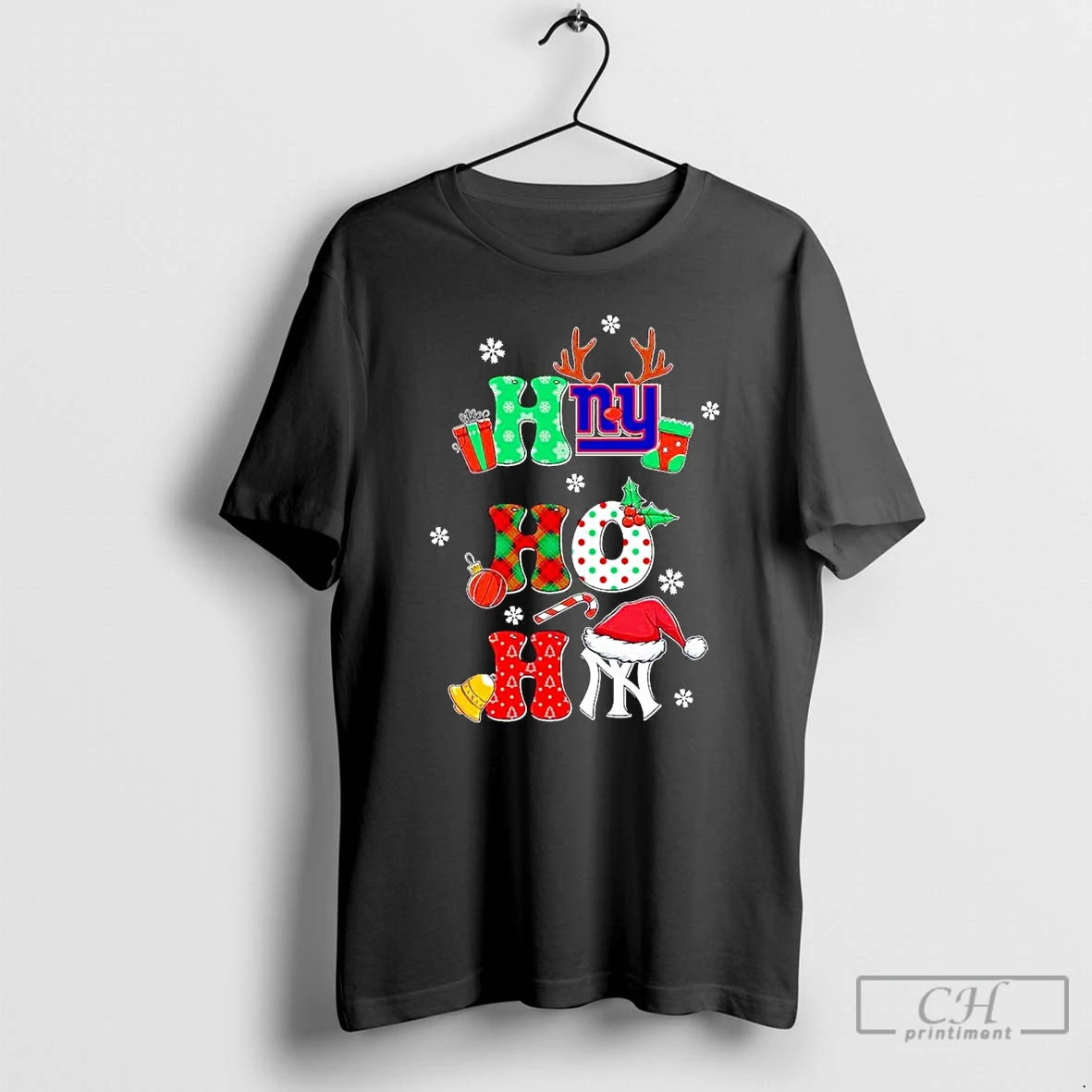 Classic Ny Sports Teams Giants And Yankees Ho Ho Ho Christmas T Shirts Hoodie