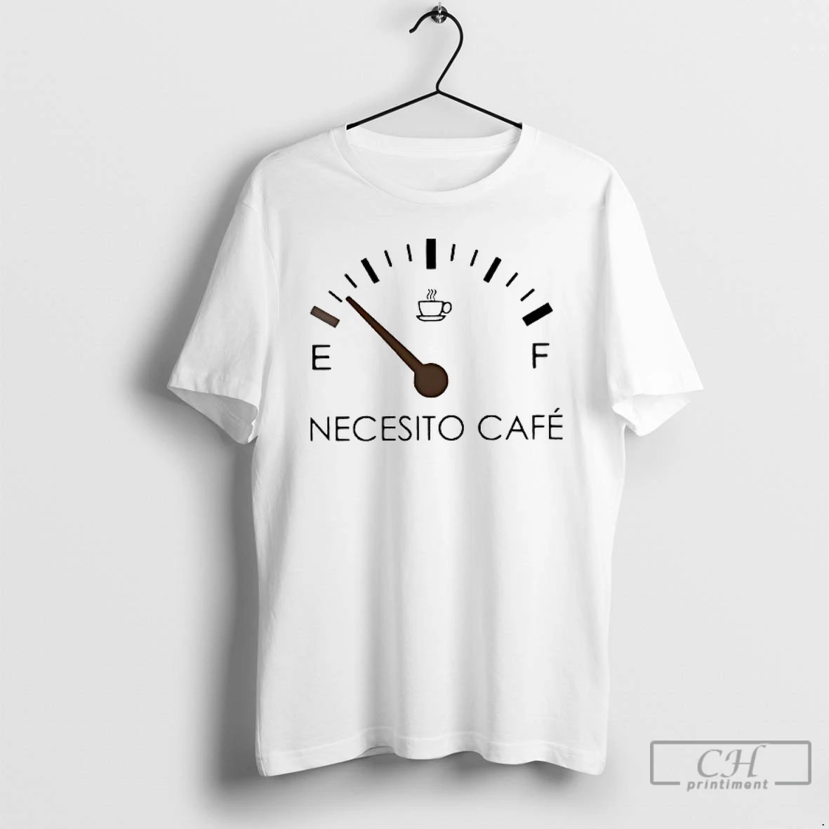 Classic Necesito Cafe Fuel Meter T Shirts Hoodie