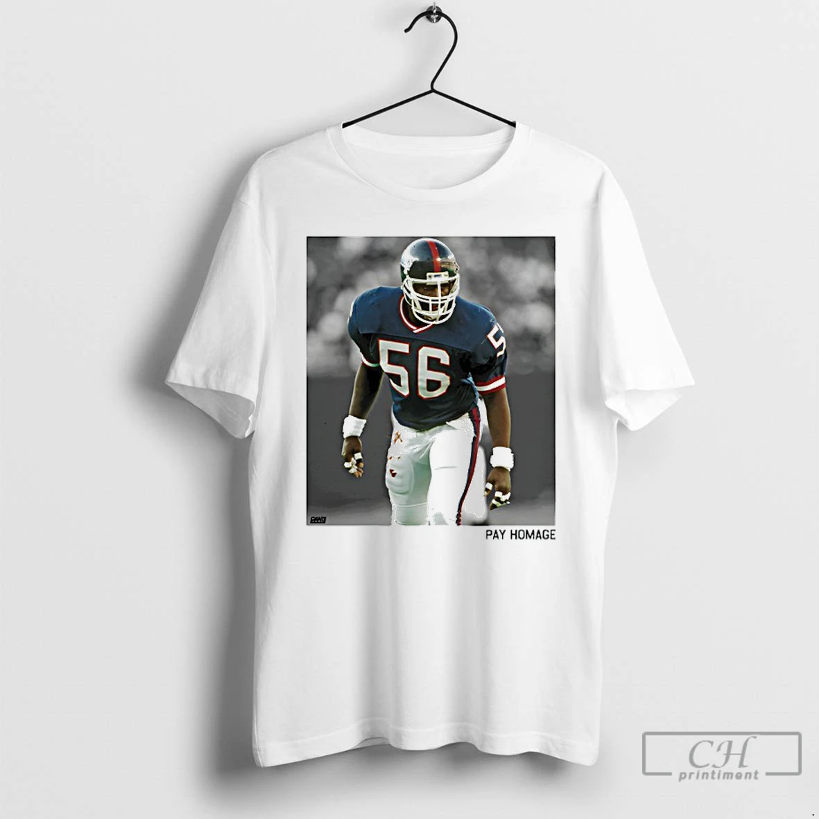 Classic New York Giants Lawrence Taylor Ash T Shirts Hoodie