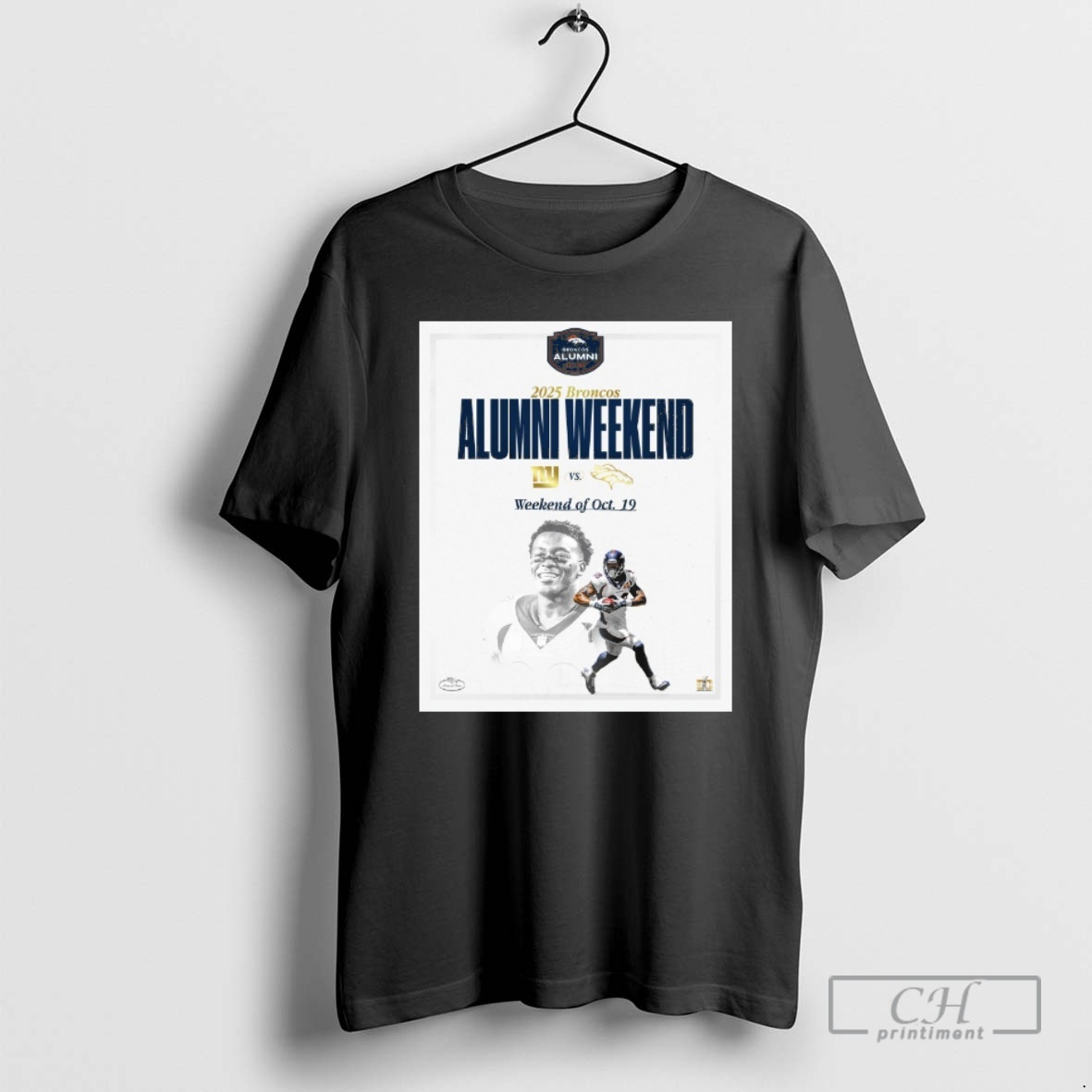Classic New York Giants Vs Denver Broncos 2025 Broncos Alumni Weekend October 19 2025 Shirt Sweater Hoodie