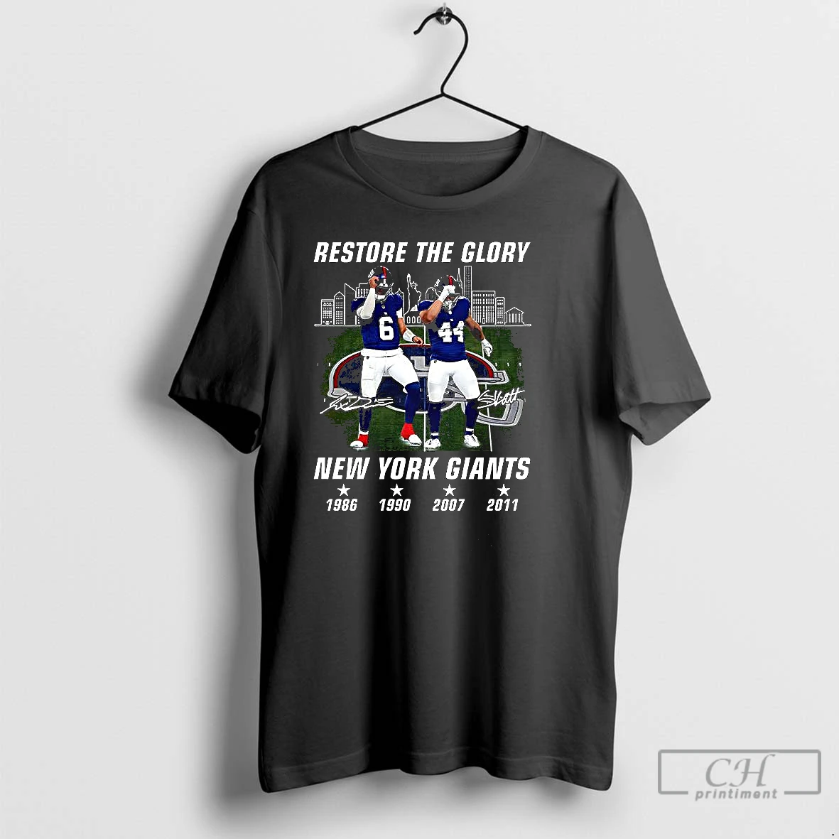 Classic New York Giants Restore The Glory Signature T Shirts Hoodie