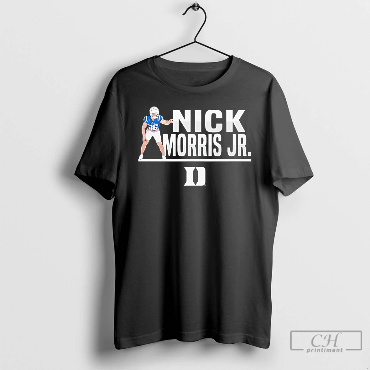 Classic Nicholas Morris Jr Illustrated Pointing Duke Blue Devils T Shirts Hoodie