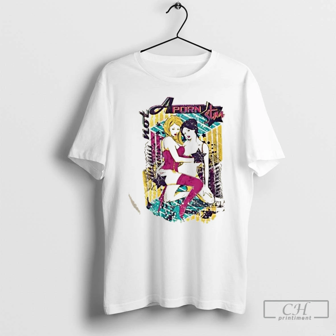 Classic Not A Porn Star Bold Pop Art Graphic T Shirts Hoodie Longsleeve