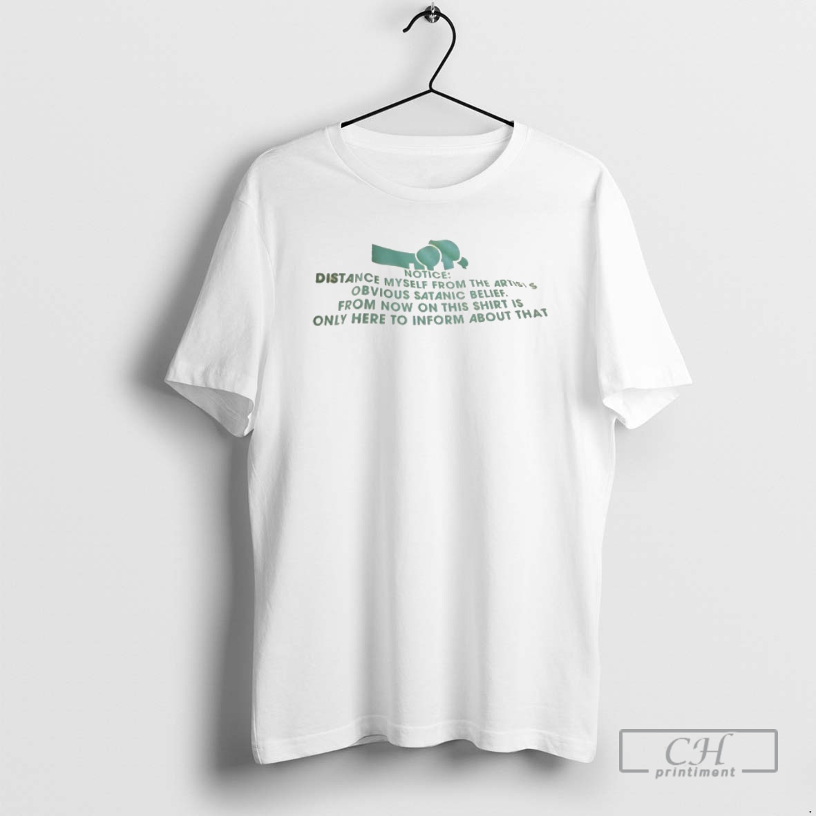 Classic Notice Distance Myself From The Artists Obvious Satanic Belief Shirt Sweater