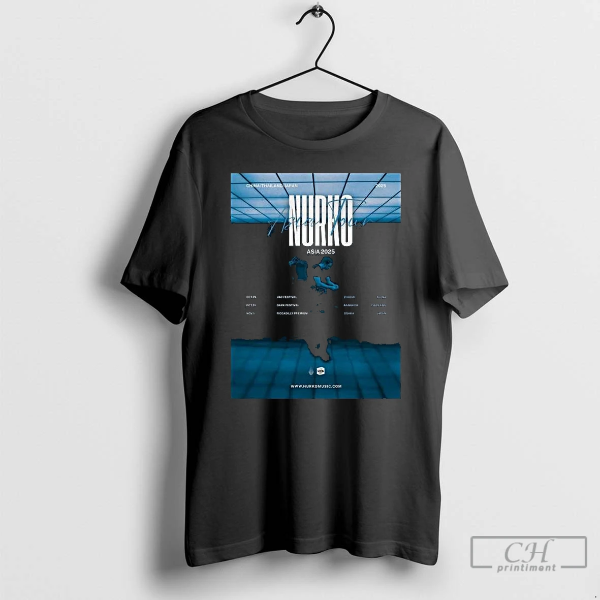Classic Nurko Asia Tour China Thailand Japan 2025 Long Sleve T Shirts Hoodie
