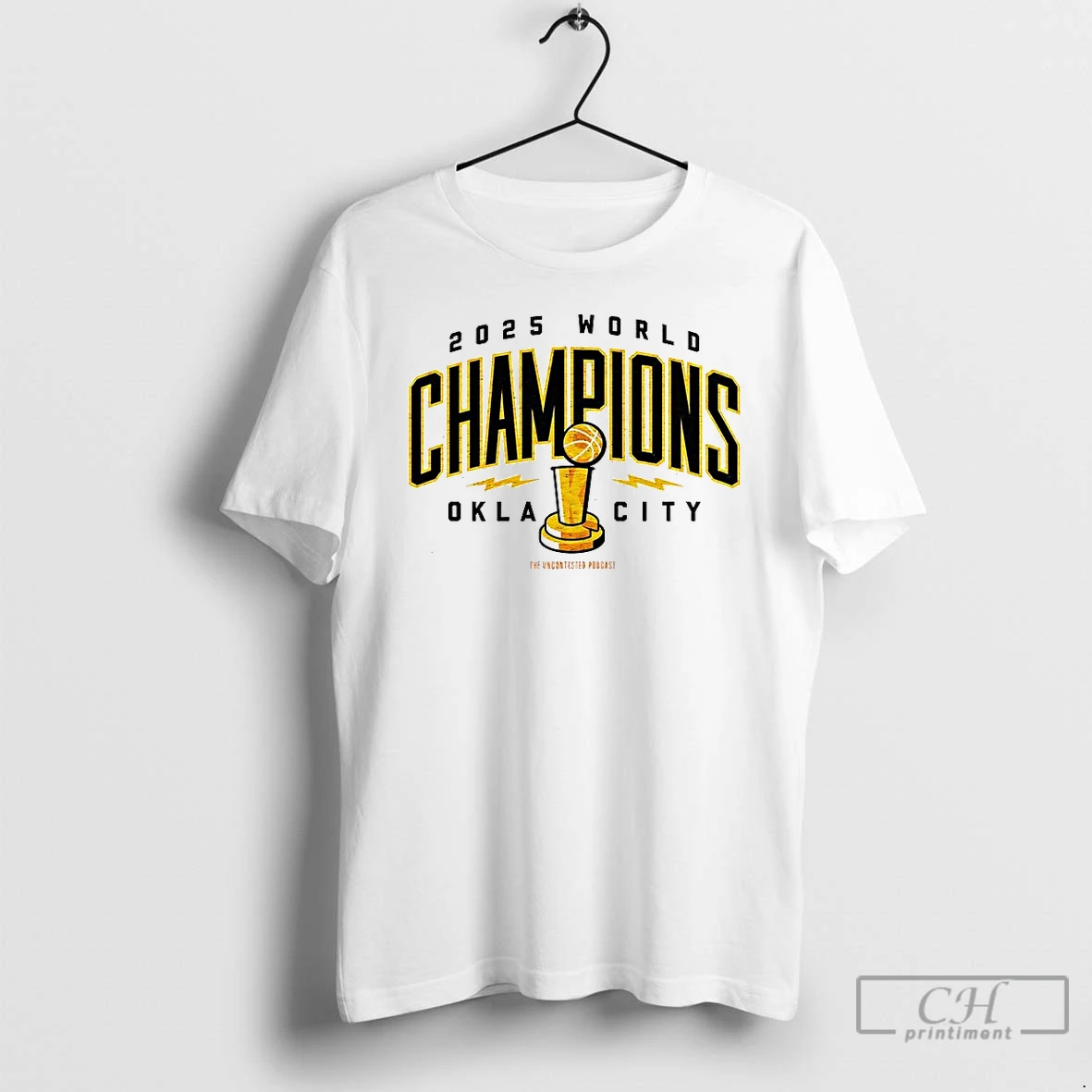 Classic Okc Thunder Nba Champions 2025 Okla City Trophy T Shirts Hoodie