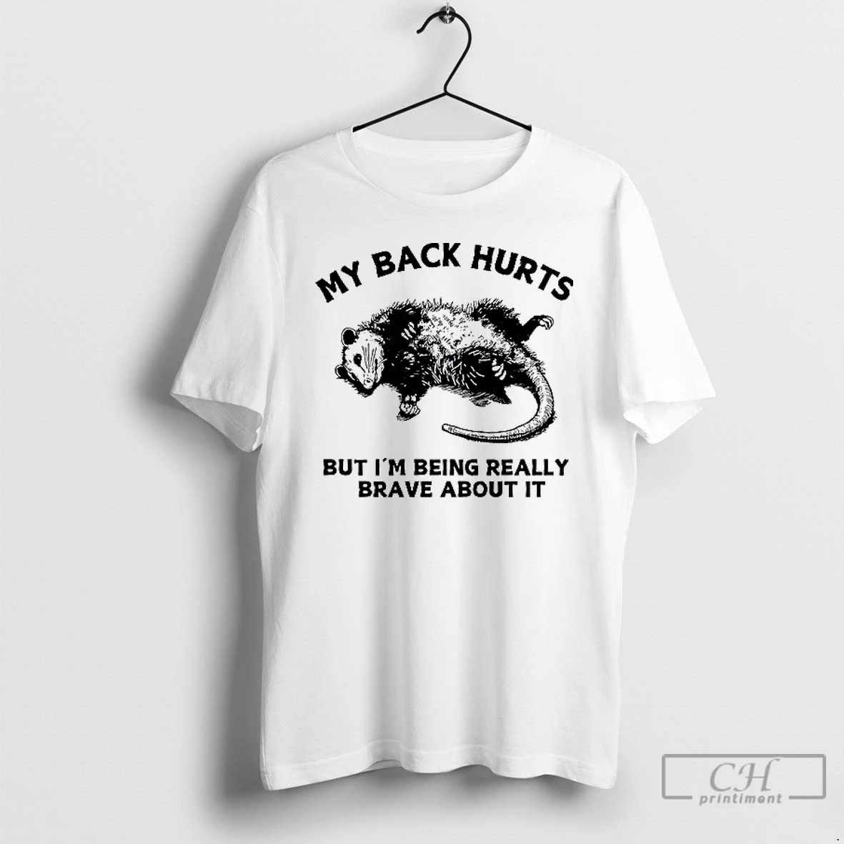 Classic Opossum My Back Hurts But Im Being Really Brave About It T Shirts Hoodie