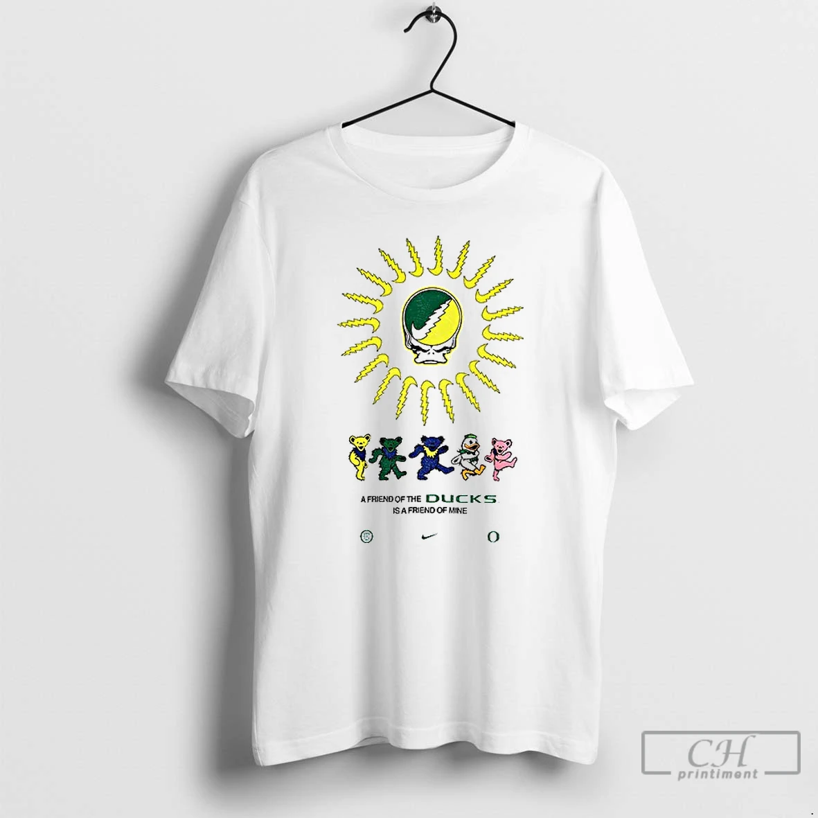 Classic Oregon Ducks Nike Grateful Ducks Dancing Bears A Friends Of The Ducks Is A Friend Of Mine T Shirts Hoodie