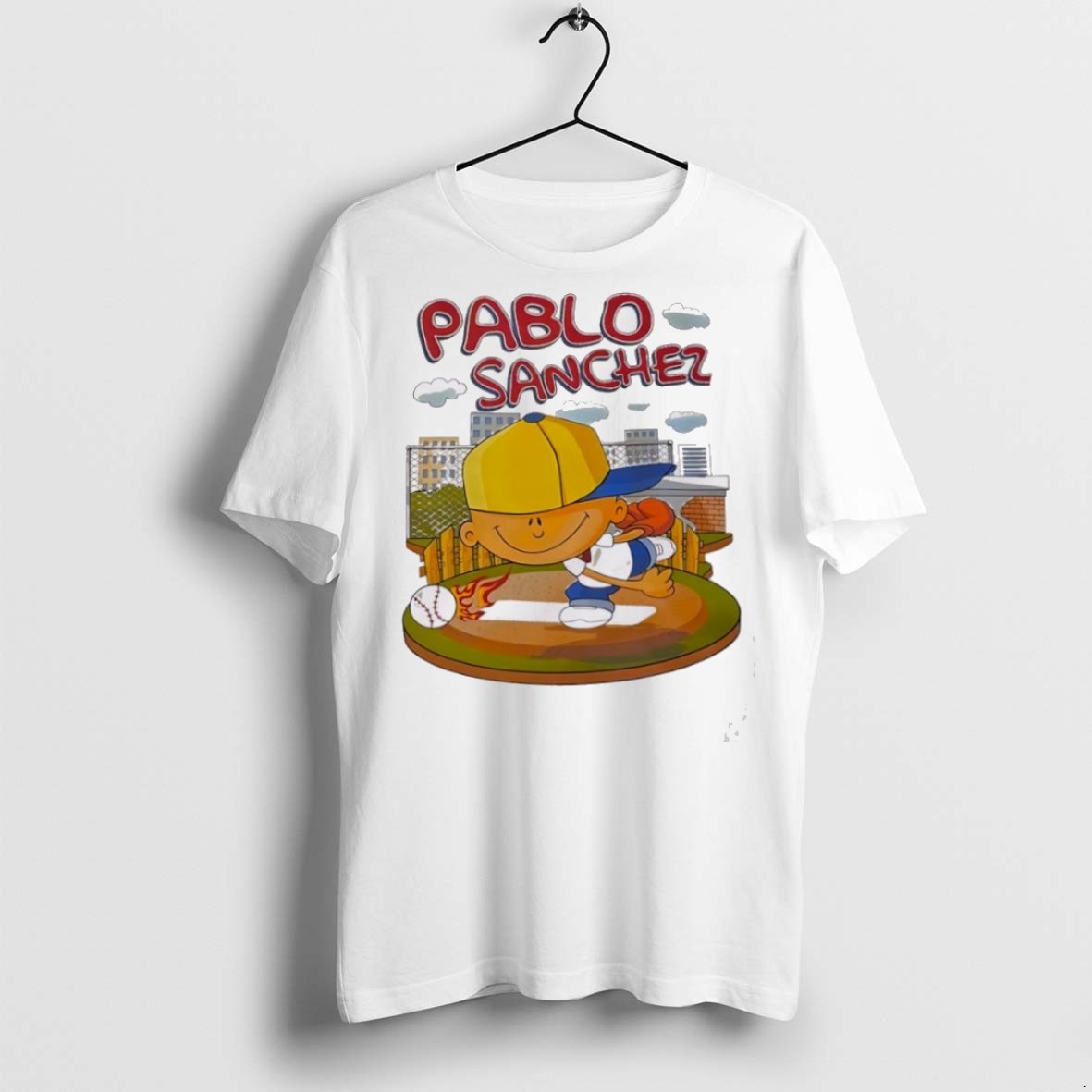 Classic Pablo Sanchez 2025 Baseball Cartoon T Shirts