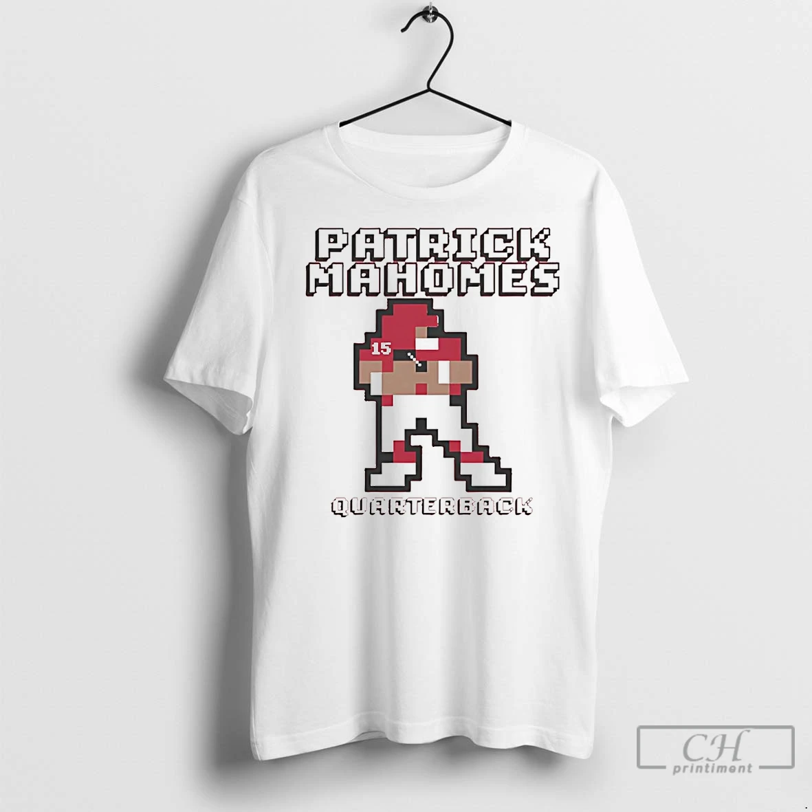 Classic Patrick Mahomes Quarterback Baller Pixel Chiefs T Shirt