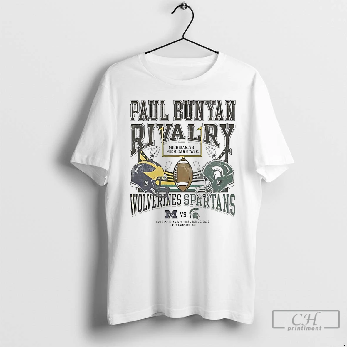 Classic Paul Bunyan Rivalry 2025 Michigan State Spartans Vs Michigan Wolverines T Shirts Hoodie