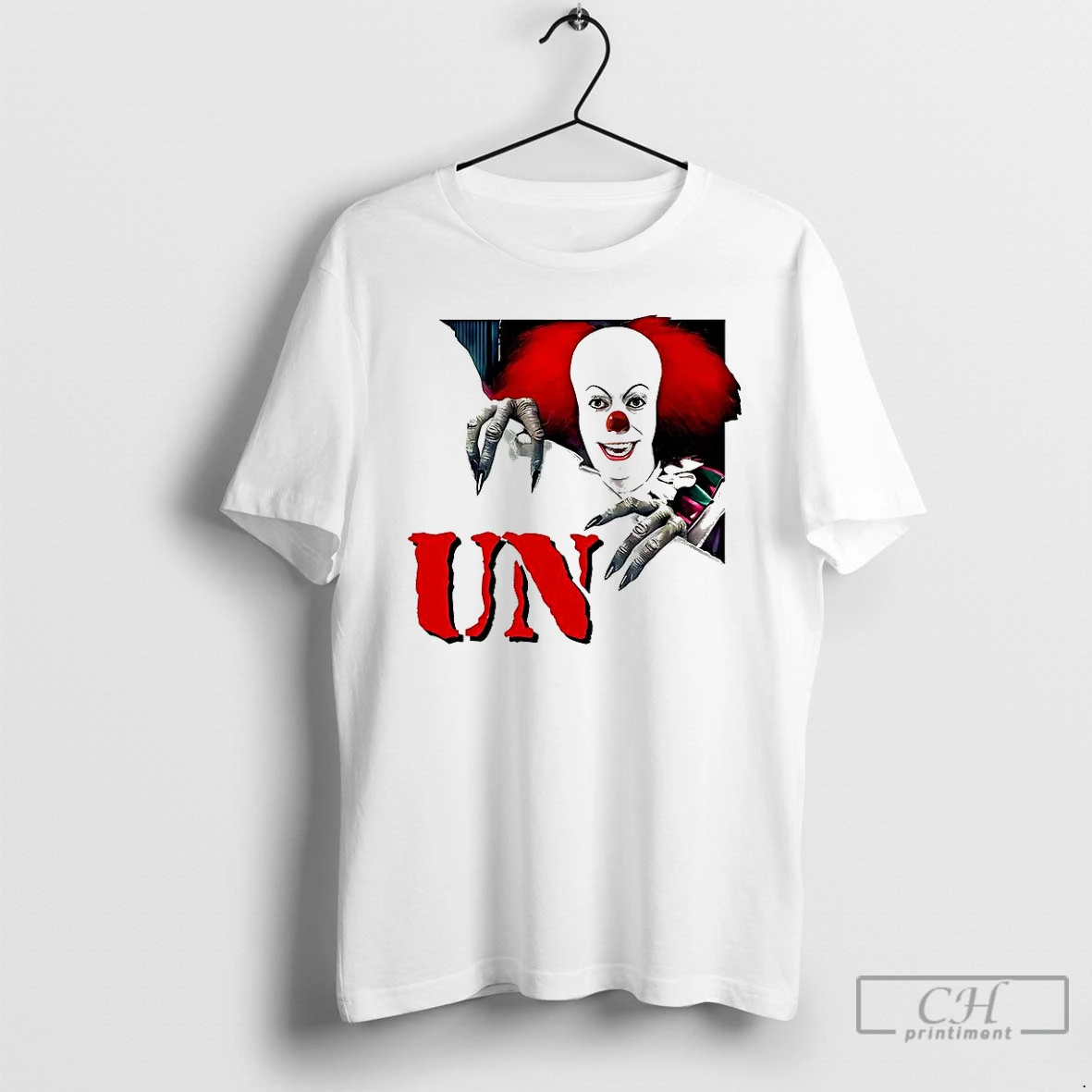 Classic Pennywise It Villain Surprised Horror Halloween T Shirts Hoodie Longsleeve