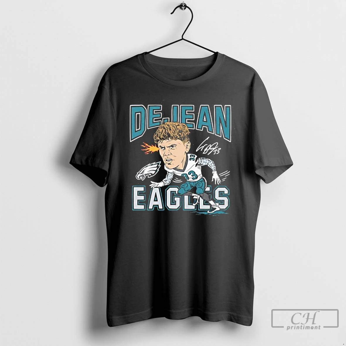 Classic Philadelphia Eagles Cooper Dejean Player Signature Caricature T Shirts Hoodie