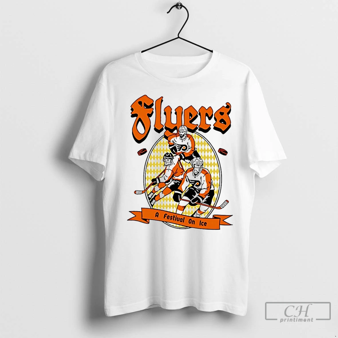 Classic Philadelphia Flyers Hockey A Festival On Ice T Shirt