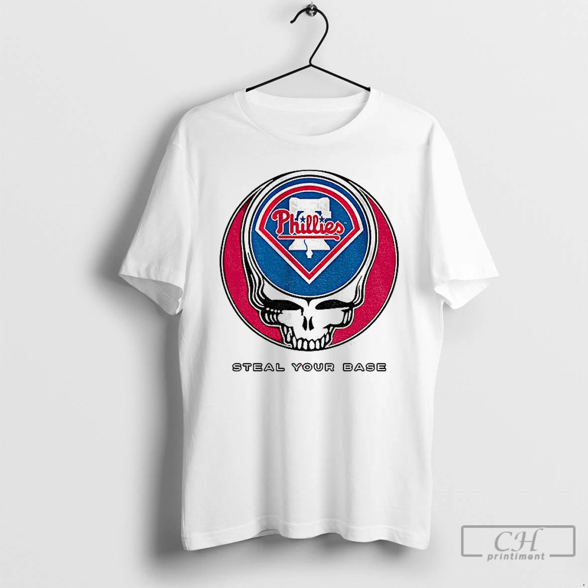 Classic Philadelphia Phillies Steal Your Base Grateful Dead Skull Mlb T Shirts Hoodie
