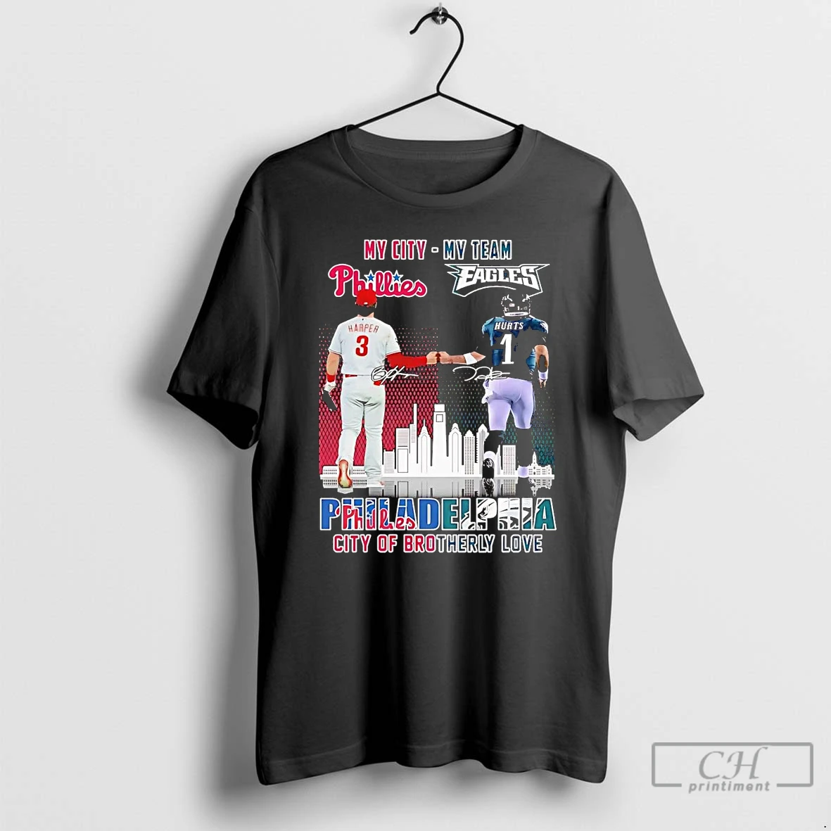 Classic Philadelphia Sport My City My Team City Of Brotherly Love Phillies Eagles T Shirts Hoodie