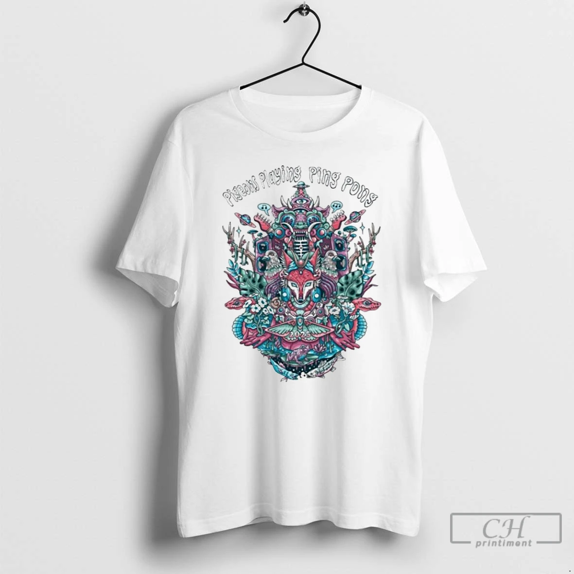 Classic Pigeons Playing Ping Pong Tour 2025 T Shirts Hoodie