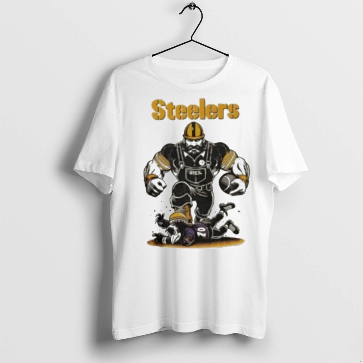 Classic Pittsburgh Steelers Stomp Baltimore Ravens Lose Mascots Battle T Shirts