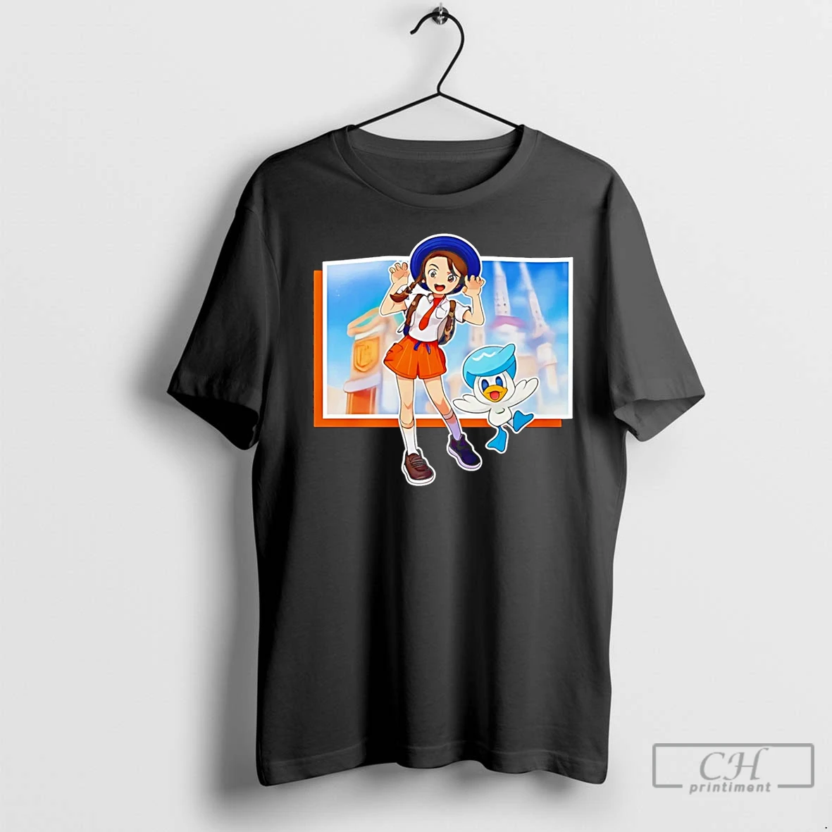 Classic Pokemon Center Acrylic Stand Juliana And Quaxly T Shirt