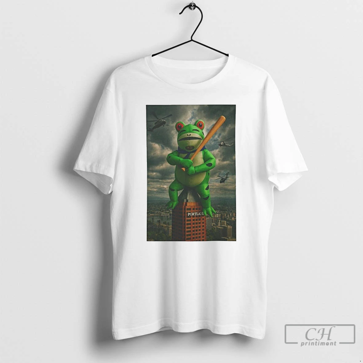 Classic Portland Frog Hero T Shirts Hoodie