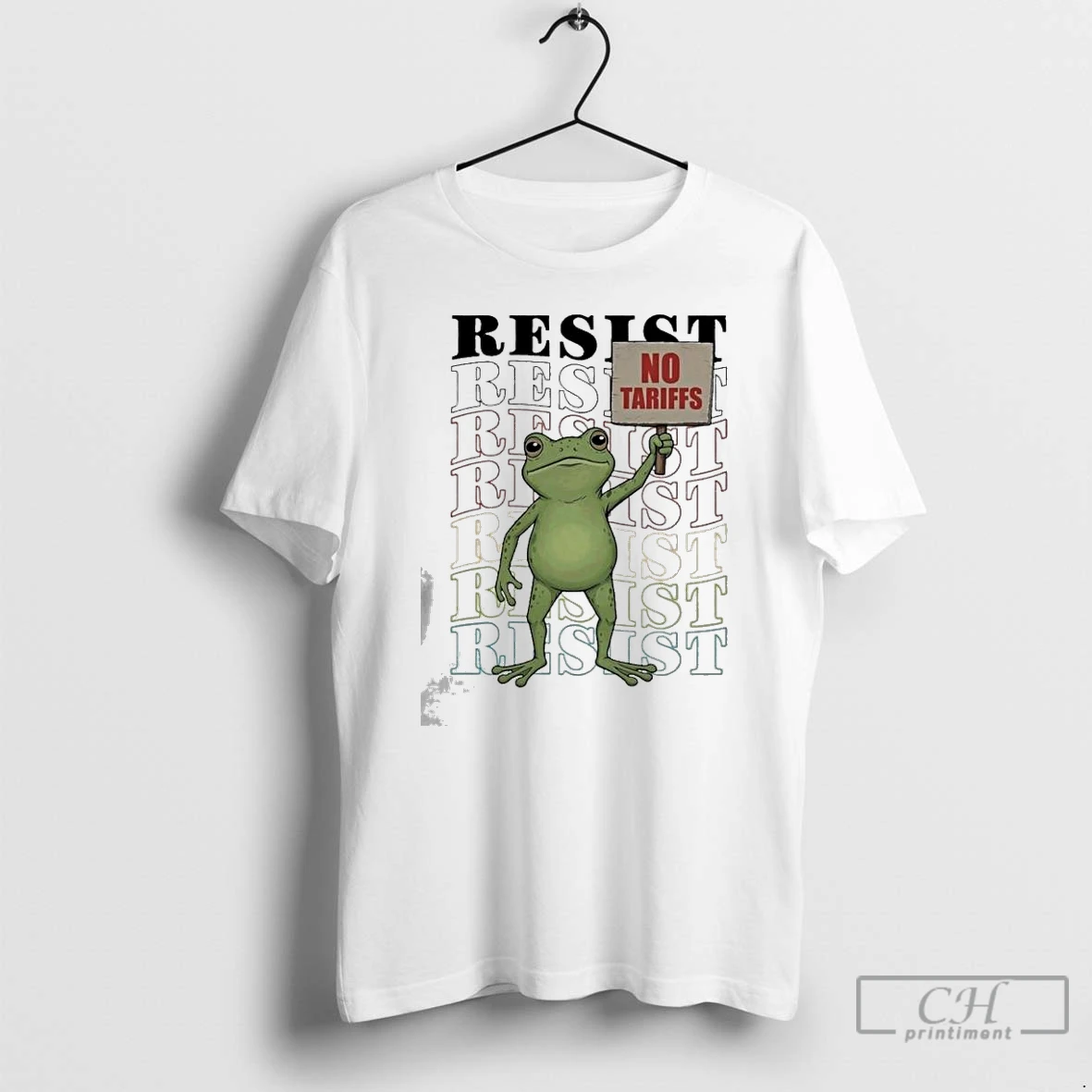 Classic Portland Frog Protest Anti Ice Anti Fascism Resist No Tariffs 2025 T Shirts Hoodie