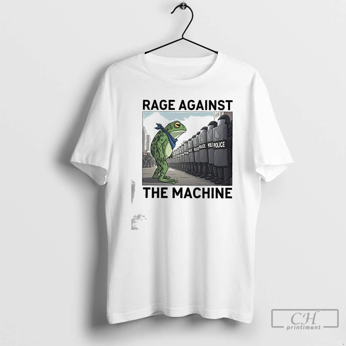 Classic Portland Frog Protest Rage Against The Machine Inspired Political Activist Anti Fascism Graphic T Shirts Hoodie
