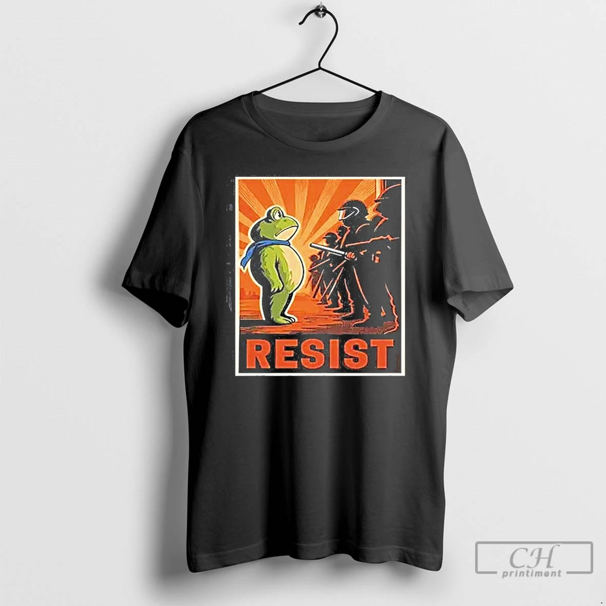 Classic Portland Frog Protest Resist Retro Sunset T Shirts Hoodie