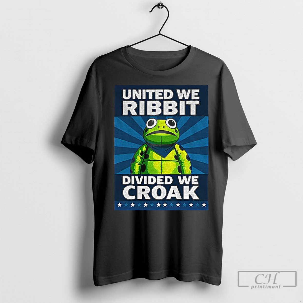 Classic Portland Frog United We Ribbit Divided We Croak T Shirt
