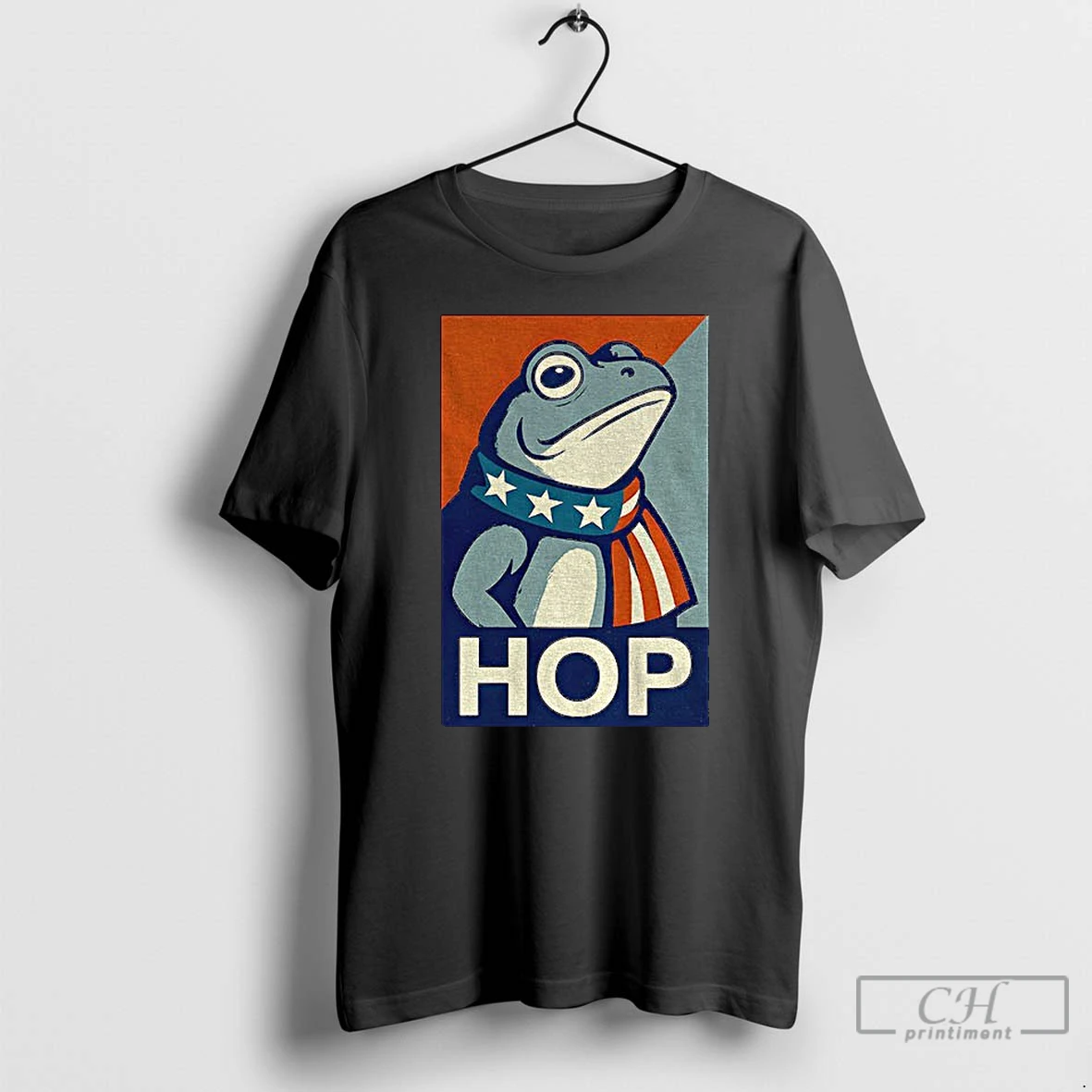 Classic Portland Hop Frog Political Parody American Flag Frog Gift T Shirts Hoodie