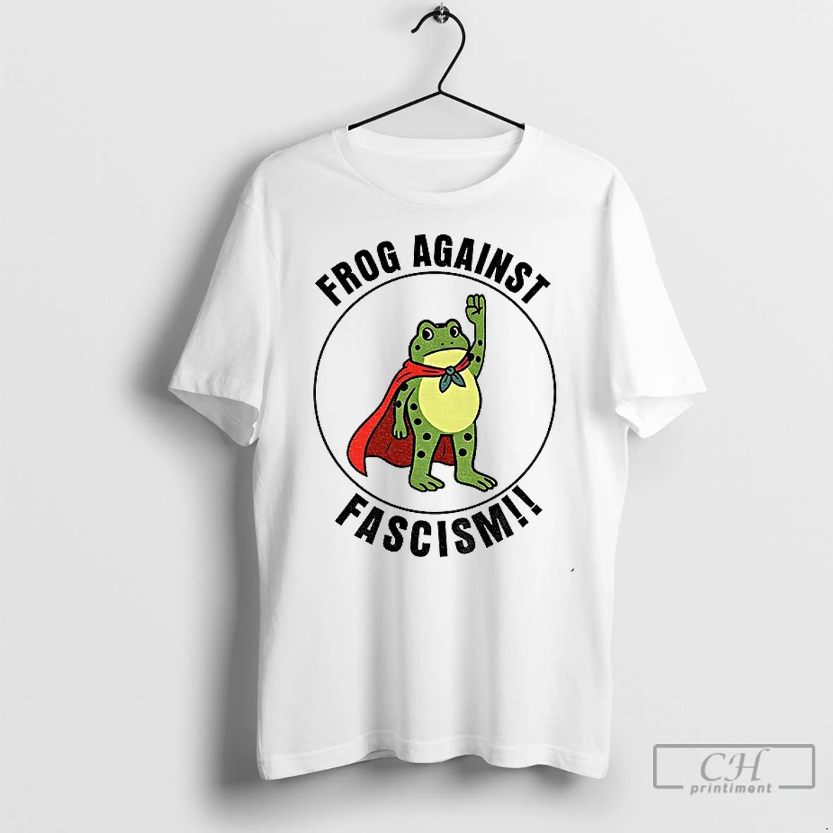 Classic Portland Frog Hero Frog Against Fascism T Shirt