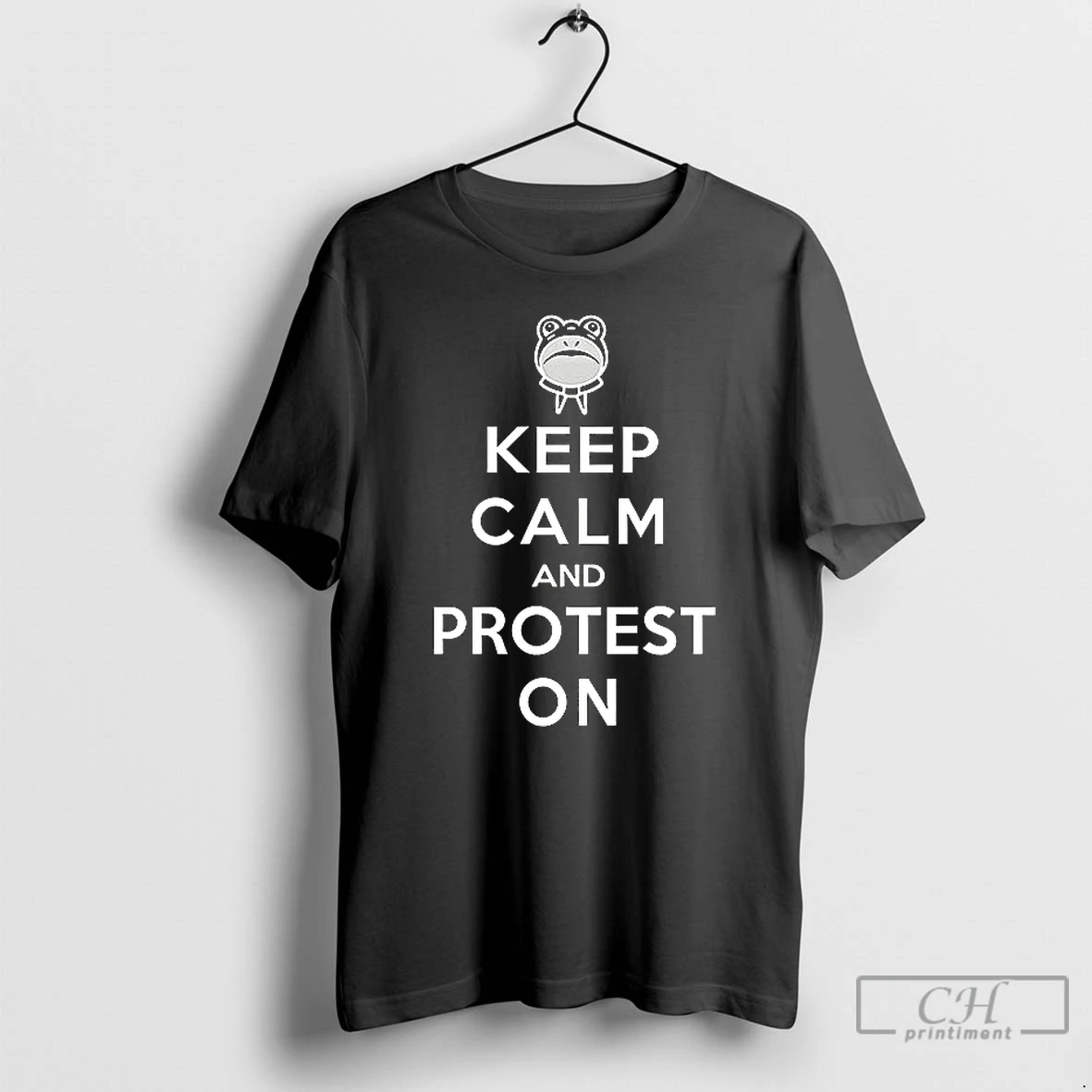 Classic Portland Frog Keep Calm And Protest On T Shirts Hoodie