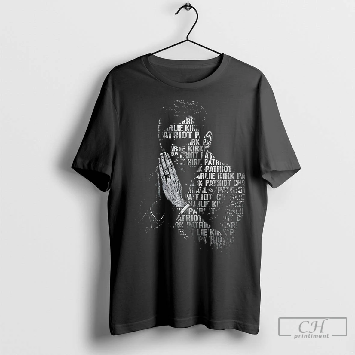Classic Rip Charlie Kirk Word Portrait Typography Political Text T Shirt