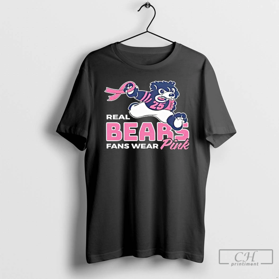 Classic Real Bears Fans Wear Pink 2025 T Shirts Hoodie