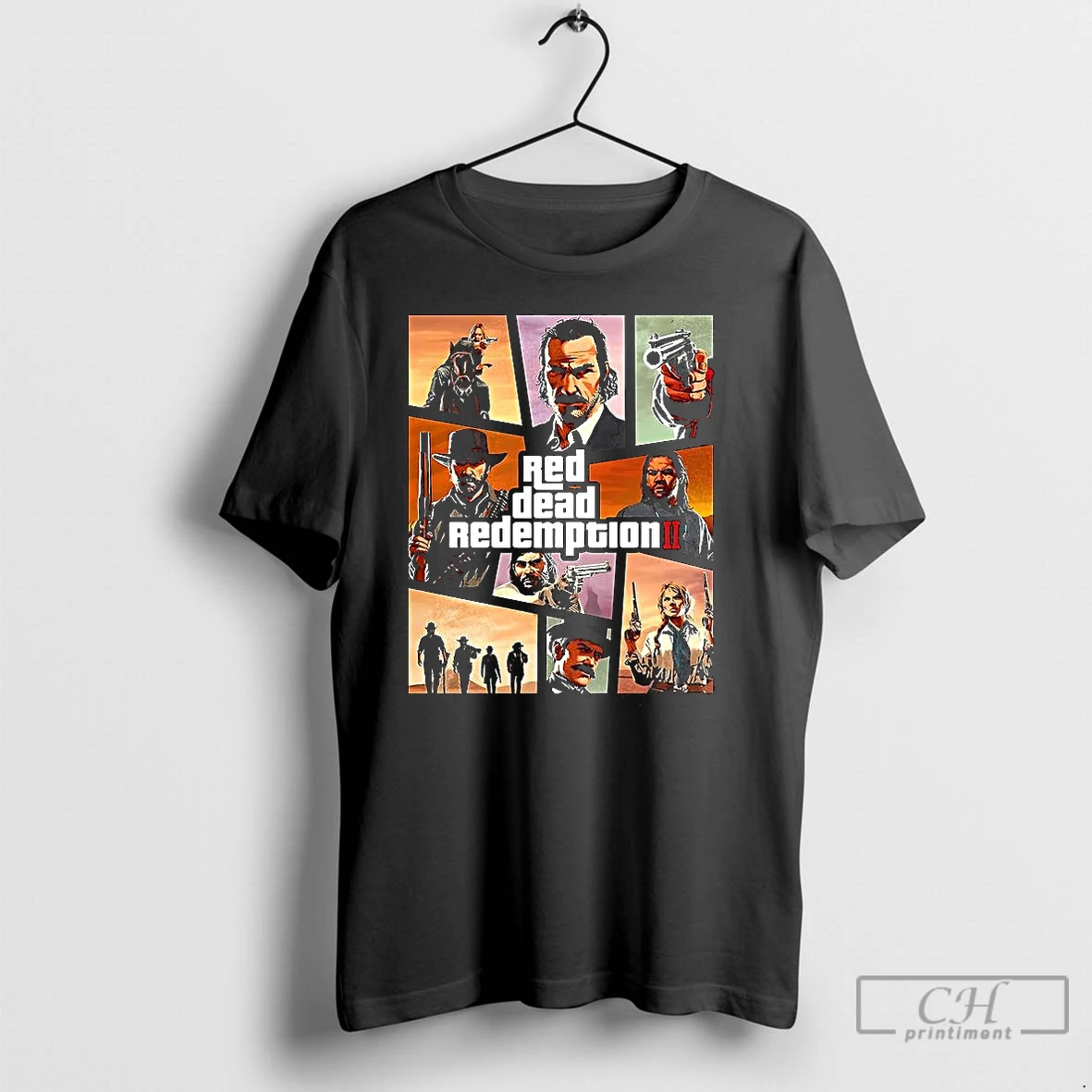 Classic Red Dead Redemption Ii Gaming Retro 90s Classic Gta Style T Shirts Hoodie