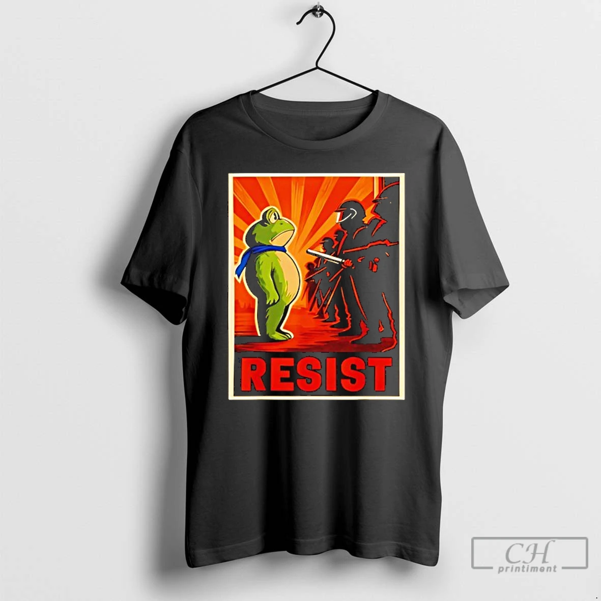 Classic Resist Frog Portland Frog Protest Retro T Shirts Hoodie