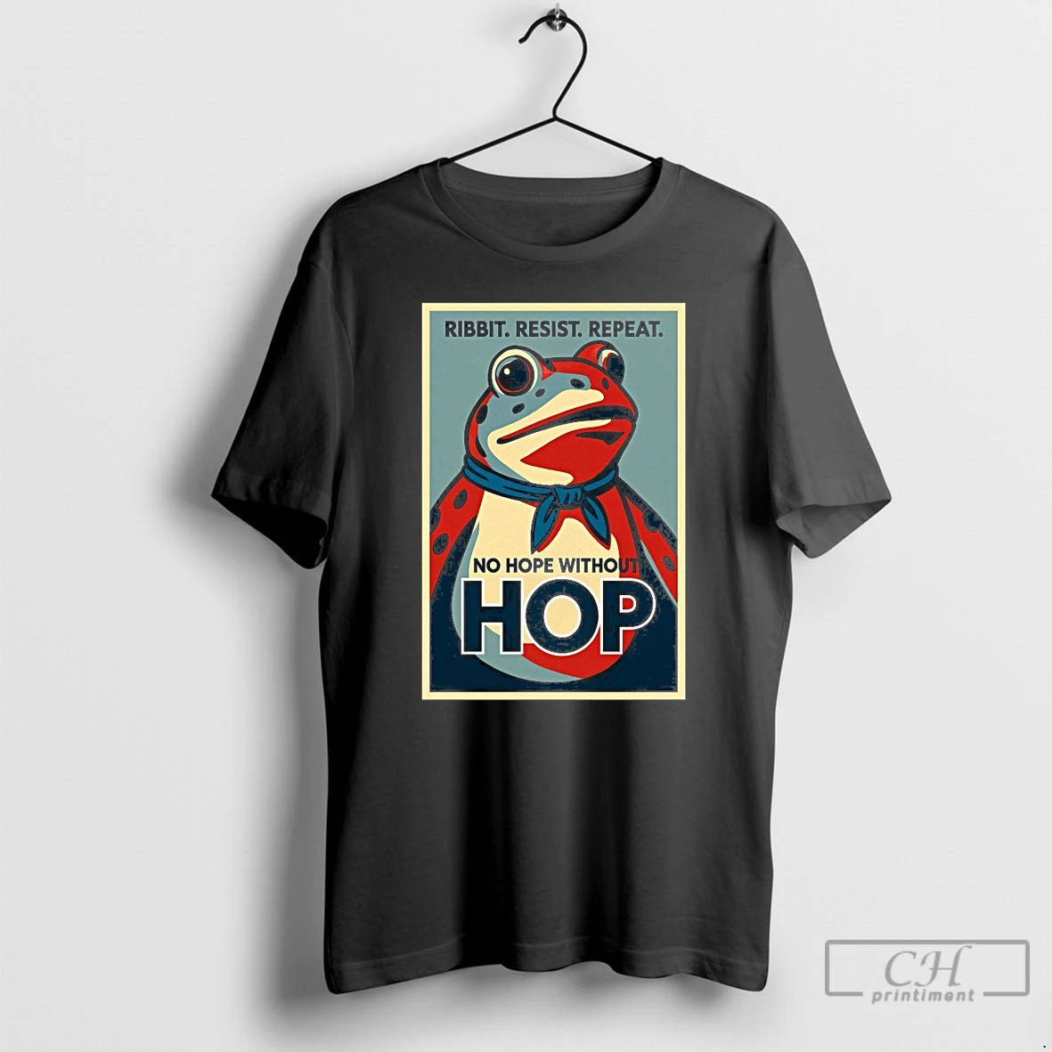 Classic Ribbit Resist Repeat No Hope Without Hop Portland Frog T Shirts Hoodie