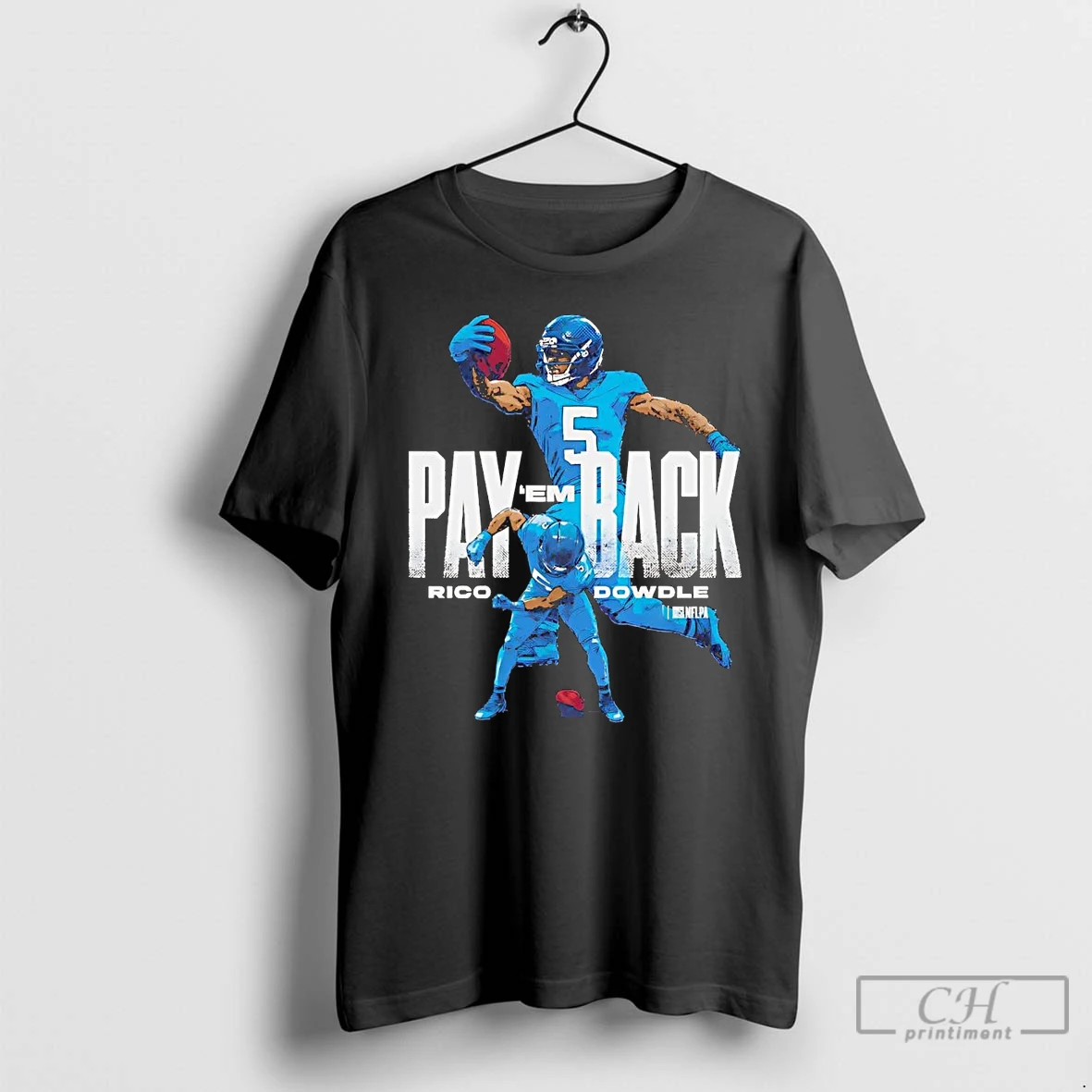 Classic Rico Dowdle Pay Em Back Carolina Panthers T Shirts Hoodie